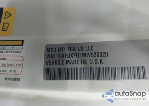 2021 Jeep Wrangler Unlimited Rubicon 4X4 из США, поврежденный, VIN 1C4HJXFG1MW530820